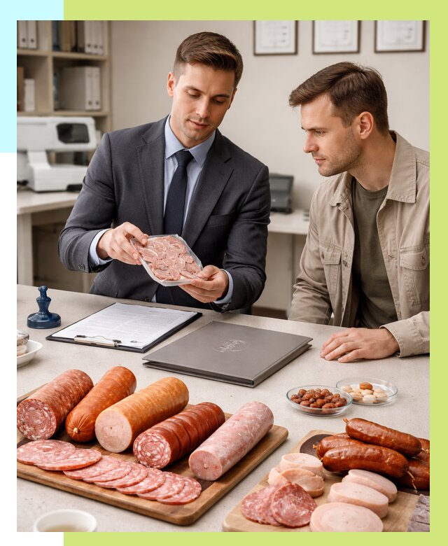 Сертификация колбасных изделий в Черемхове от 7820 р. | Сертэкс